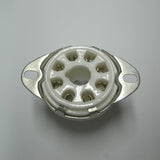 Ceramic tube socket, octal Bottom mount