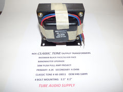 CLASSIC TONE NOS BASSMAN OUTPUT TRANSFORMER, 4 OHM ONLY,  PAPER LAYER, USA