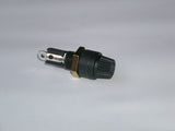 Fender style fuse holder with conical cap