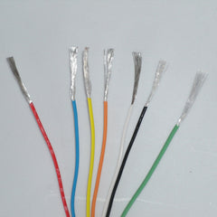 Teflon PTFE 20ga. silver plated 600V wire, 9 colors