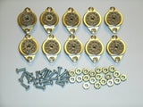 BELTON 9 pin tube sockets top mount with mounting hardware, set of 10