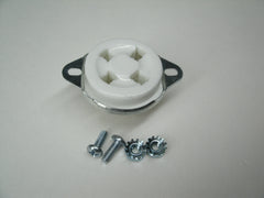 Ceramic tube socket, 4 pin, Bottom mount