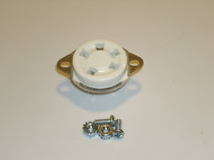 Ceramic tube socket, 5 Pin, bottom mount