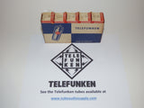 TELEFUNKEN EZ80 6V4 NOS NEW IN BOX SLEEVE OF 5, FACTORY SEALED CELLOPHANE LOT #1